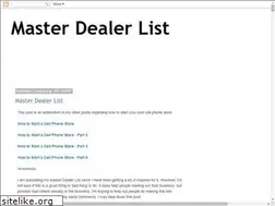 Sites similar to masterdealerlist.blogspot.com