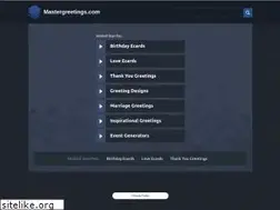 Sites similar to mastergreetings.com