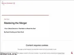Sites similar to masteringthemerger.com