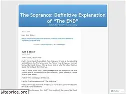 Sites similar to masterofsopranos.wordpress.com