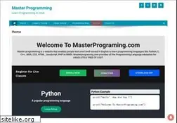 Sites similar to masterprograming.com