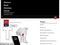 Sites similar to mastershandchristianschool.org