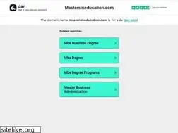 Sites similar to mastersineducation.com