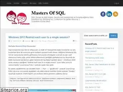 Sites similar to mastersofsql.com