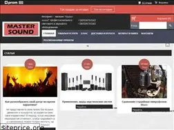Sites similar to mastersound.in.ua