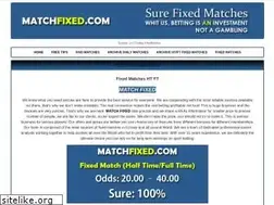 Sites similar to matchfixed.com
