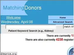 Sites similar to matchingdonors.com