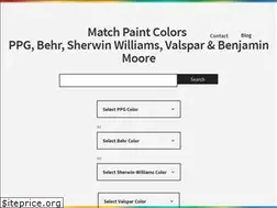 Sites similar to matchmypaintcolor.com