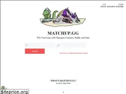 Sites similar to matchup.gg