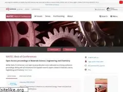 Sites similar to matec-conferences.org