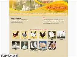 Sites similar to matejovdvor.sk