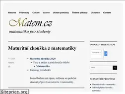 Sites similar to matem.cz