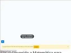 Sites similar to matematicaparaestudiantes.net