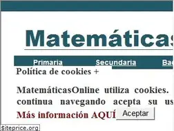 Sites similar to matematicasonline.es