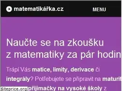 Sites similar to matematikarka.cz