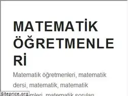 Sites similar to matematikogretmenleri.net