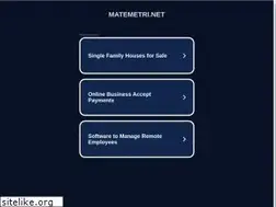 Sites similar to matemetri.net