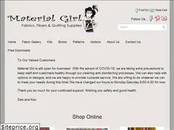 Sites similar to materialgirlfabrics.com