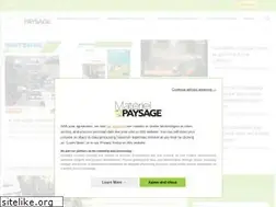 Sites similar to materiel-paysage.com