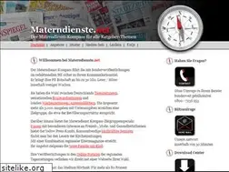 Sites similar to materndienste.net