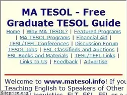 Sites similar to matesol.info