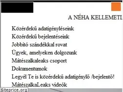 Sites similar to mateszalkaleaks.blog.hu
