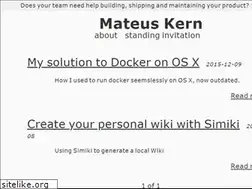 Sites similar to mateuskern.com