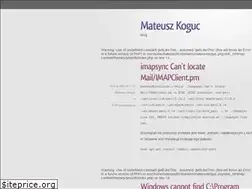 Sites similar to mateuszkoguc.pl