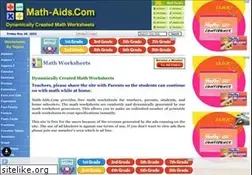 Sites similar to math-aids.com