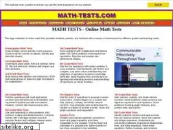 Sites similar to math-tests.com