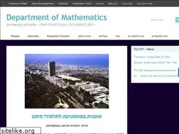 Sites similar to math.haifa.ac.il
