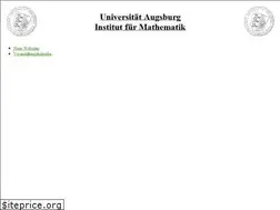 Sites similar to math.uni-augsburg.de