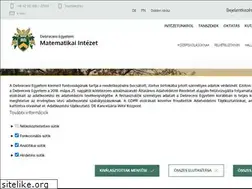 Sites similar to math.unideb.hu