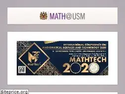 Sites similar to math.usm.my