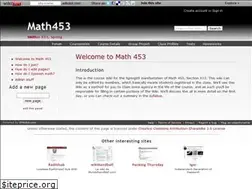 Sites similar to math453spring2009.wikidot.com