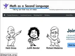 Sites similar to mathasasecondlanguage.org