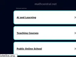 Sites similar to mathcentral.net
