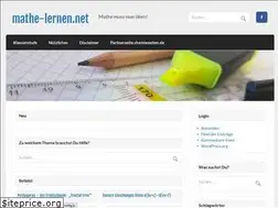 Sites similar to mathe-lernen.net