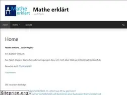 Sites similar to matheerklaert.de