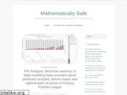 Sites similar to mathematicallysafe.wordpress.com