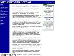 Sites similar to mathematician-betting.co.uk