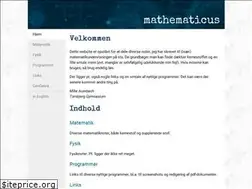 Sites similar to mathematicus.dk