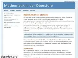 Sites similar to mathematik-oberstufe.de