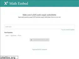Sites similar to mathembed.online