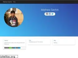 Sites similar to mathewsachin.github.io