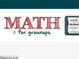 Sites similar to mathforgrownups.com