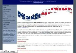 Sites similar to mathguy.us