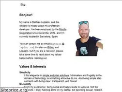 Sites similar to mathieu-leplatre.info
