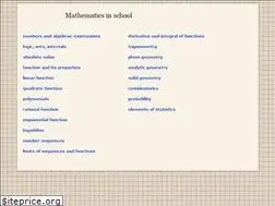 Sites similar to mathinschool.com