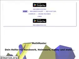 Sites similar to mathmaster.de
